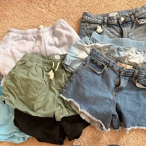Girls shorts bundle of 8- size 12